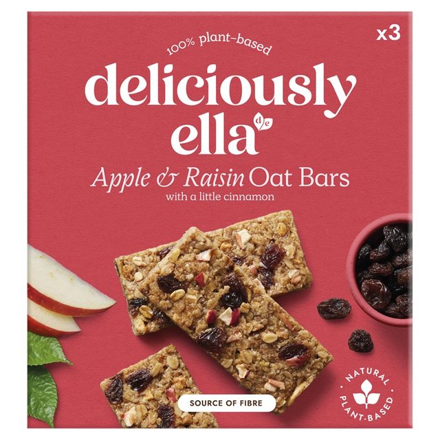 Köstlich Ella Apple Raisin & Cinnamon Hafer Bar Multipack 3 x 50g