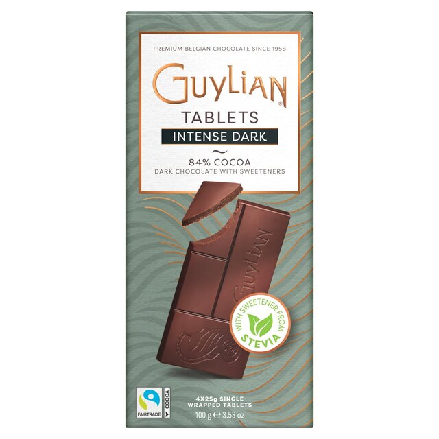 Guylian No Added Sugar Dark 84% Bars 100g