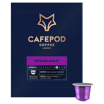 Cafepod intense rôti nespresso compatible en aluminium gousses de café 36 par paquet