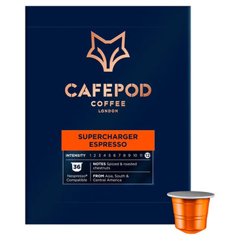 CAFEPOD Super-chargeur Espresso Nespresso Compatible Aluminium Coffee Pods 36 par paquet