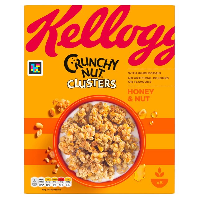 Kelloggs knusprige Honignusscluster 450G