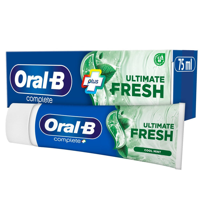 Oral-B Complete Plus Pasta de dientes de menta fresca fresca y fresca 75 ml