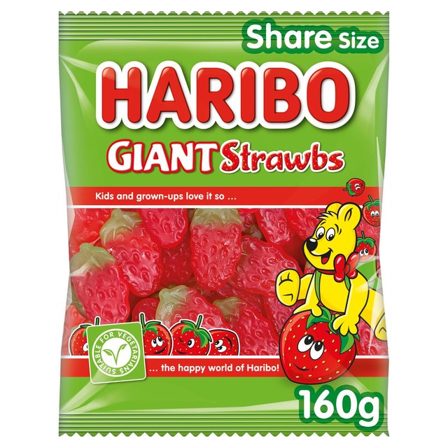 Haribo Giant Straws 160g