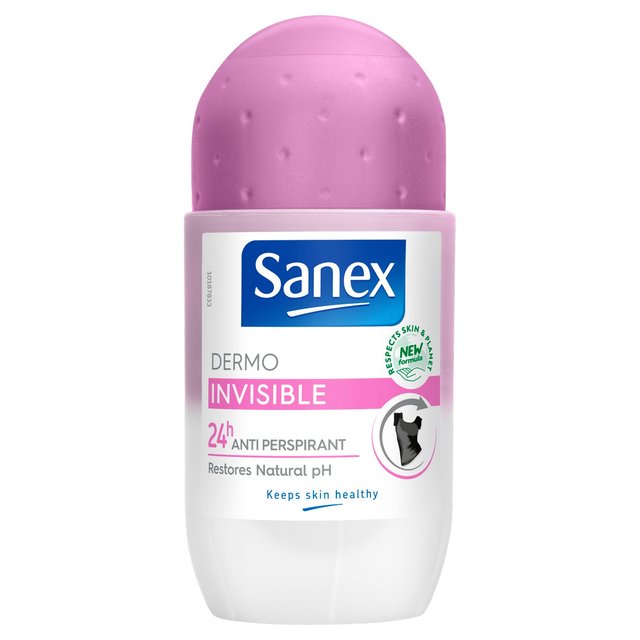 Sanex Dermo Invisible Trocken Antitrantrolle auf Deodorant 50 ml