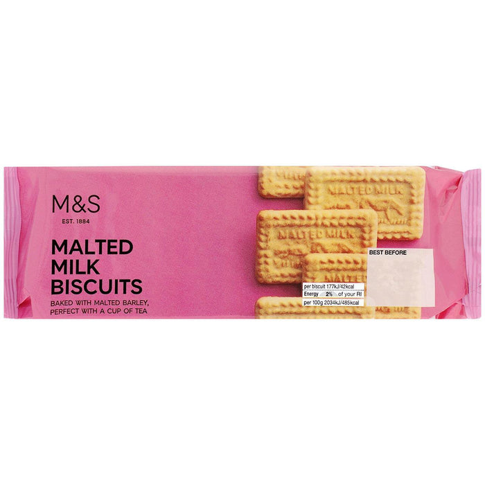 M&S Maled Milk Biscuits 200g