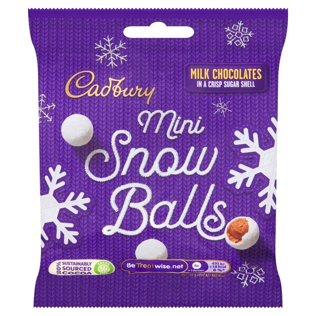 Cadbury Chocolate Mini Snowball Bag 80g