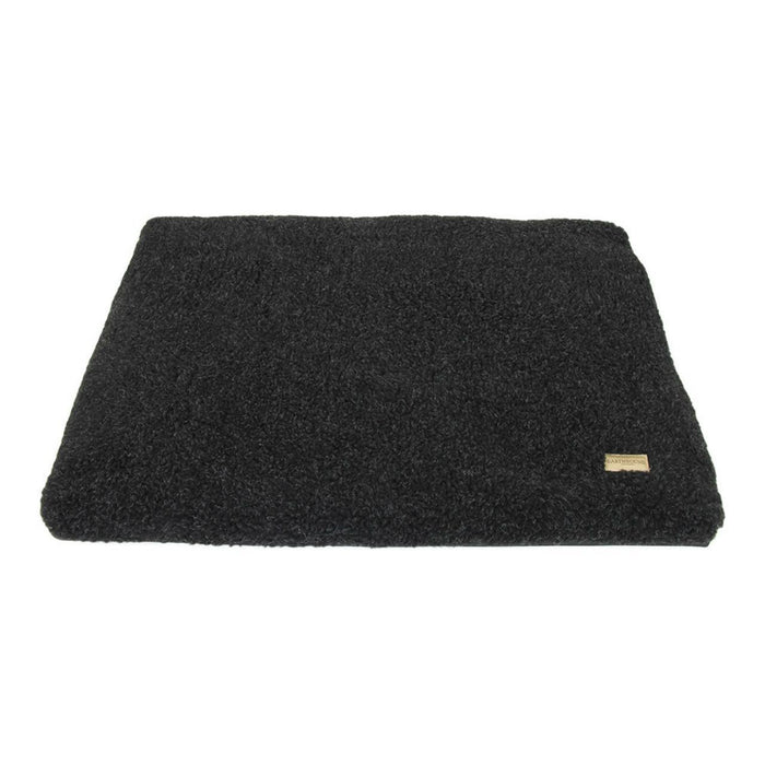 Earthbound Removable Waterproof / Sherpa Black Dog Cage Mat Medium