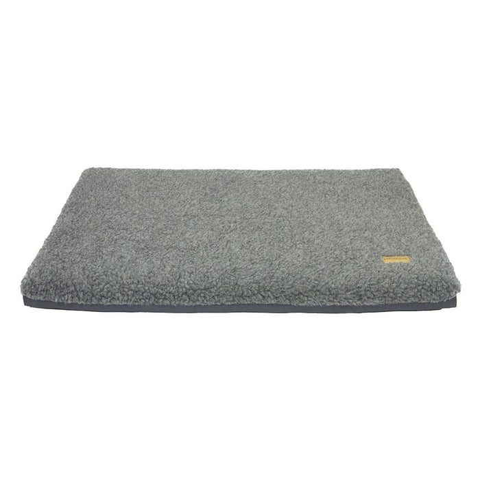 Earthbound Sherpa/Waterproof Grey Removable Dog Cage Mat Medium