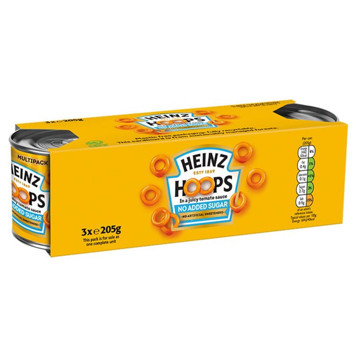 Heinz cerceaux sans sucre ajouté 3 x 200g