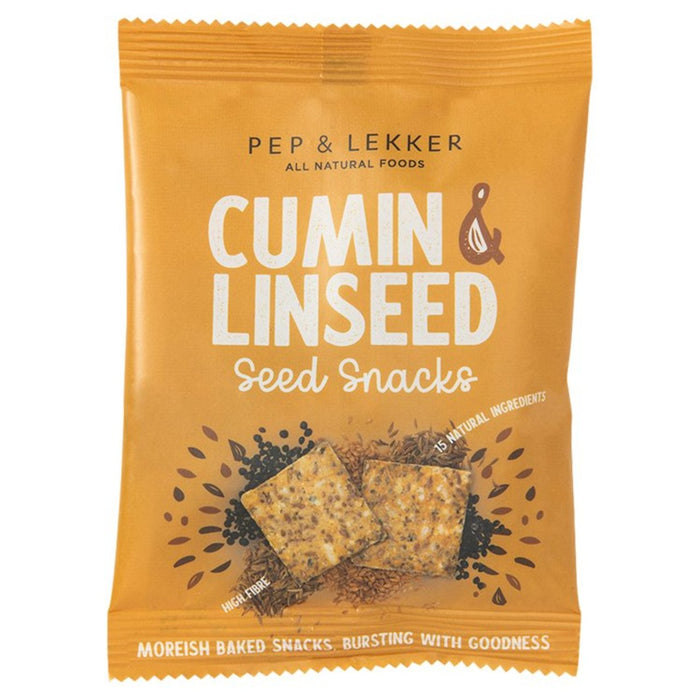 Pep & Lekker Natural Foods Semilla Snack comino y linaza 30G