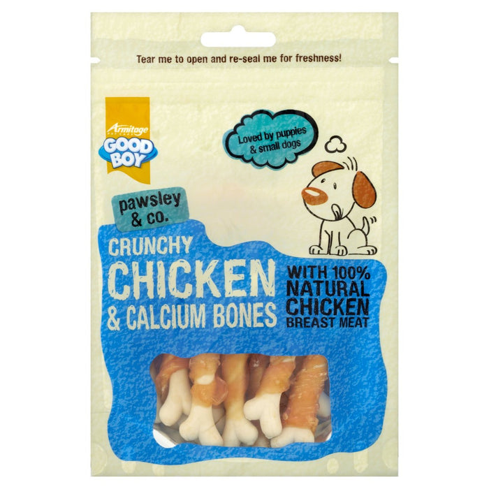 Bon garçon poulet croquant et os de calcium 100g