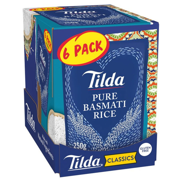 Tilda Microonda Pure Basmati arroz 6 x 250g