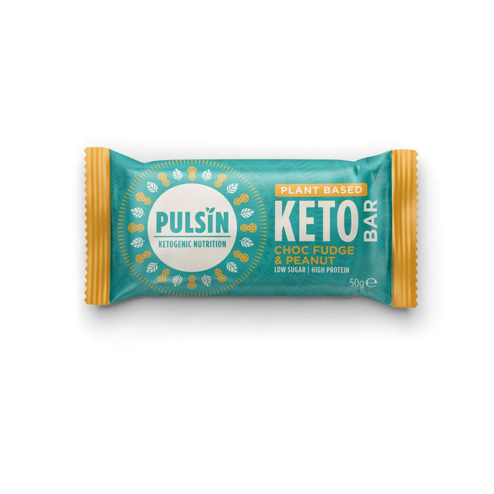 Pulsin Choc Fudge & Erdnuss Veganer Keto Bar 50g