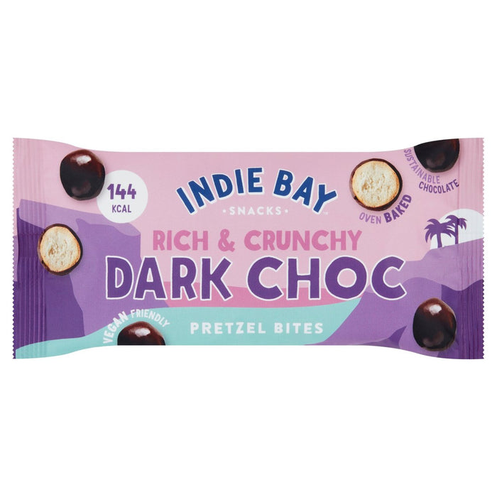 Bocadillos de la Bahía de Indie Peortsed Pretzel Bites Dark Chocolate 31g