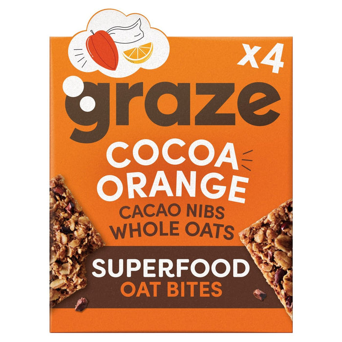 A los aumentos de avena naranja de cacao de graze 4 por paquete