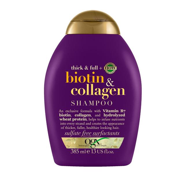 Ogx épais et complet + biotine et collagène pH shampooing équilibré 385 ml